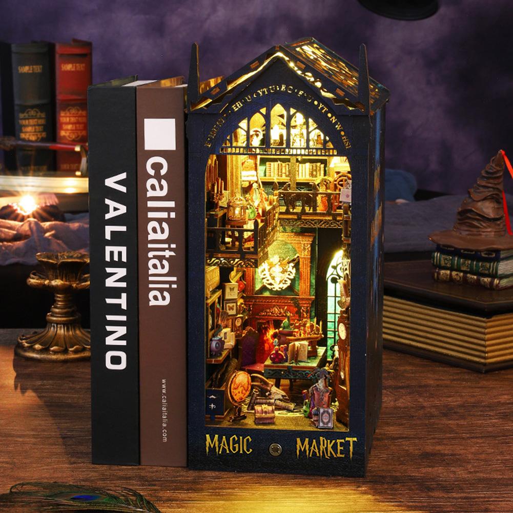 

3D Magics Bazaar Books Nooks DIY Material Kit Easy Assembling Decorative Miniatures Birthday Gift China Mainland