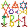 Plum Blossom Building Blocks and Snowflake Slices 3D Assembly Puzzle Toys, Cultivating Children's Imagination