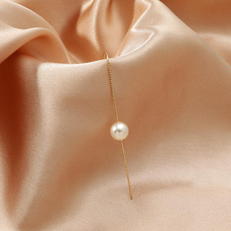 Korean Style Pearl Ear Cuff & Tassel Earrings for Women – Fashionable Boutique Accessories