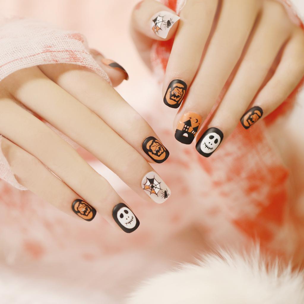 Halloween short collection false nail wear nail art finished fake nail nail art patch nail patch