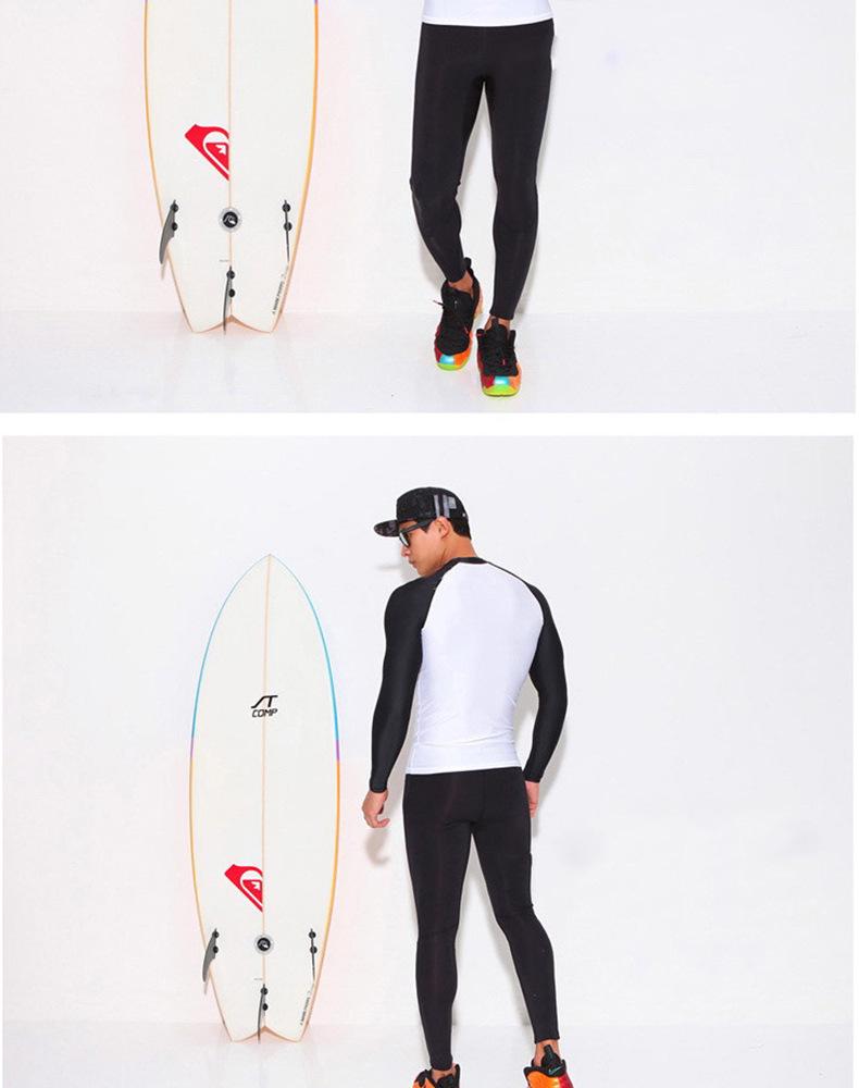 Men's Quick-Dry Long Sleeve Wetsuit for Surfing, Snorkeling, and Water Sports - Sun Protection & Jellyfish Defense.