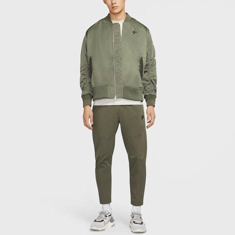 Nike Windproof Baseball Jacket Men Outerwear Green DJ4144-380