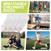 Children's Summer Half-Mesh Boneless Ankle Socks Ages 3-16+, Boys Girls and Teenagers Breathable, Sweat-Absorbent Combed Cotton