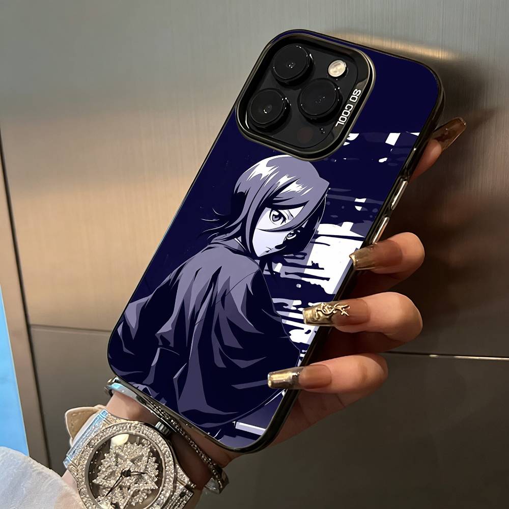 

B-Bleach- anime- Rukia- Kuchiki Phone Case For IPhone17 16 11 12 13 14 15 16 Pro Max Plus Cover Colored Silver Funda Bumber iPhone17Pro