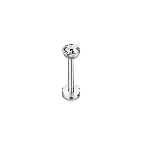 Bobisty 16G Hypoallergenic Stainless Steel Labret Lip Stud Piercing for Women Men CZ Forward Helix Earrings Cartilage Piercing
