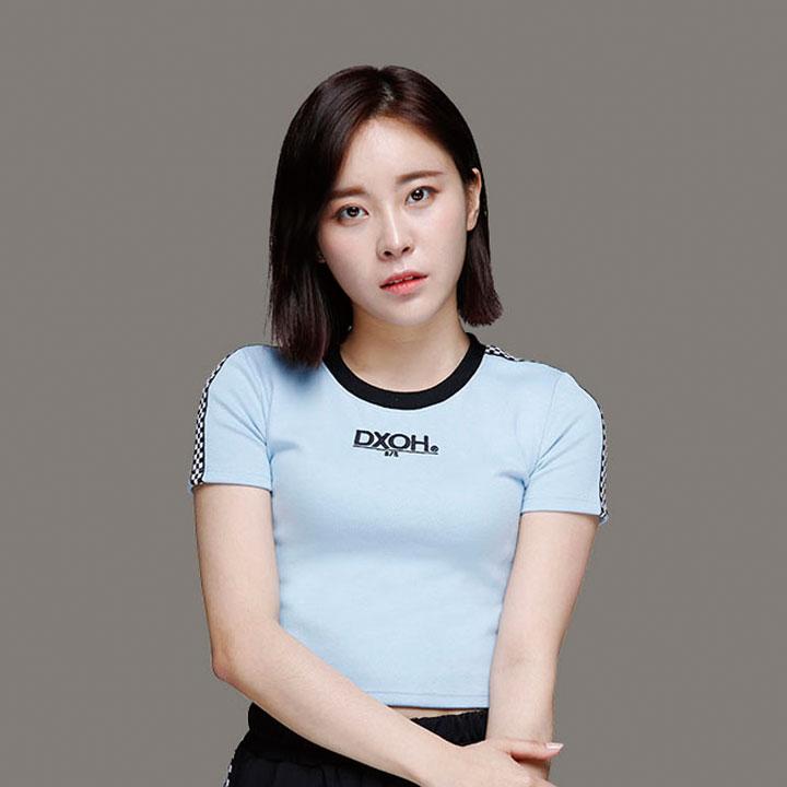 D So H Ss Logo Check Crop [ Sky Blue ] Skyblue/Free