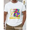 Men'S Short-Sleeve T-Shirt Featuring a Fun FIFA Football Design for The 2026 Usa-Canada-Mexico World Cup, Perfect for Street Style.