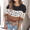 2025 Spring Leopard Print Knit Pullover - Plus Size Fashion Sweater