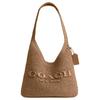 Brooklyn 28 Magnetic Closure Leather Shoulder Bag Large Women Shoulder Bag Straw CDU75-B4NA