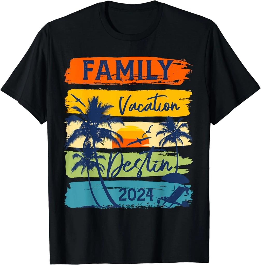 Family Vacation Destin 2024 Florida Matching Summer Vacation Gift Unisex T-Shirt