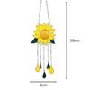 New Outdoor Yard Garden Decoration Ornament Sunflower Boat Wind Chimes Pendant Metal Window Windchimes Hanging Ornaments Home
