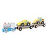 Wooden Train Set Child Friendly Safe Portable Colorful Wood Toy Train Set for Major Brand Boys Girls
