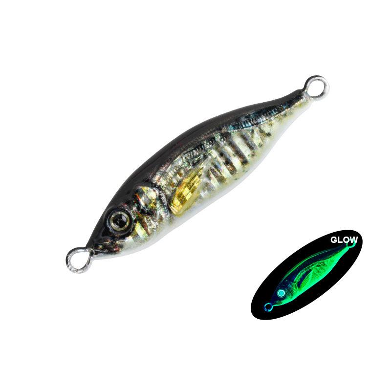 3D Inkjet Printing S-shaped Iron Plate Bait Luminous Long-range Bionic Bait Deep-sea Boat Fishing Bait