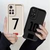 Soft Shell Phone Case for Xiaomi Redmi Note 13 14 Pro Plus 10 11 12 Pro 12s 11s FootBall Number