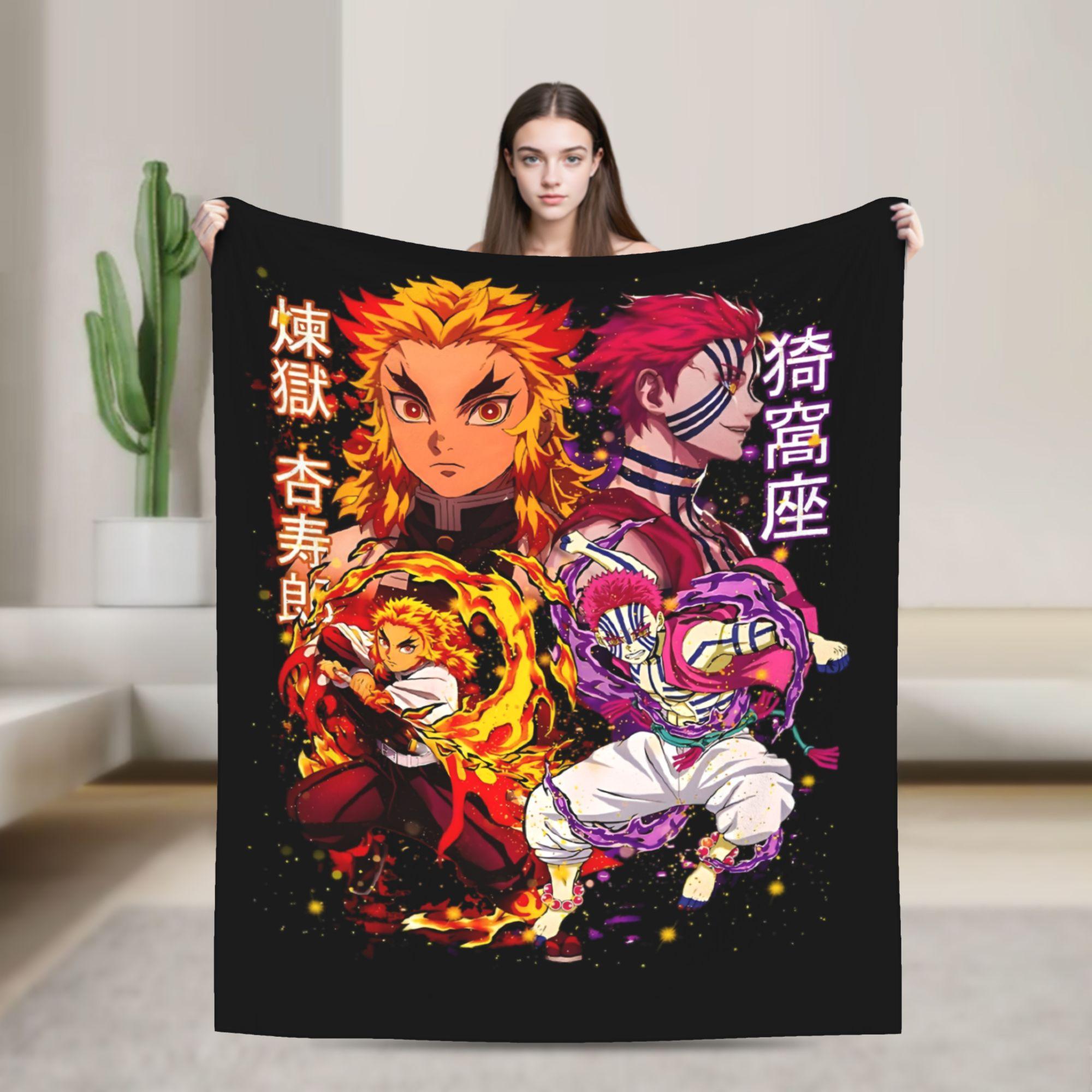

Shinobu Kochou Demon Slayer Blankets Fleece Kimetsu No Yaiba Japanese Devil s Blade Warm Throw Blankets for Sofa Bedding Throws 30x40in