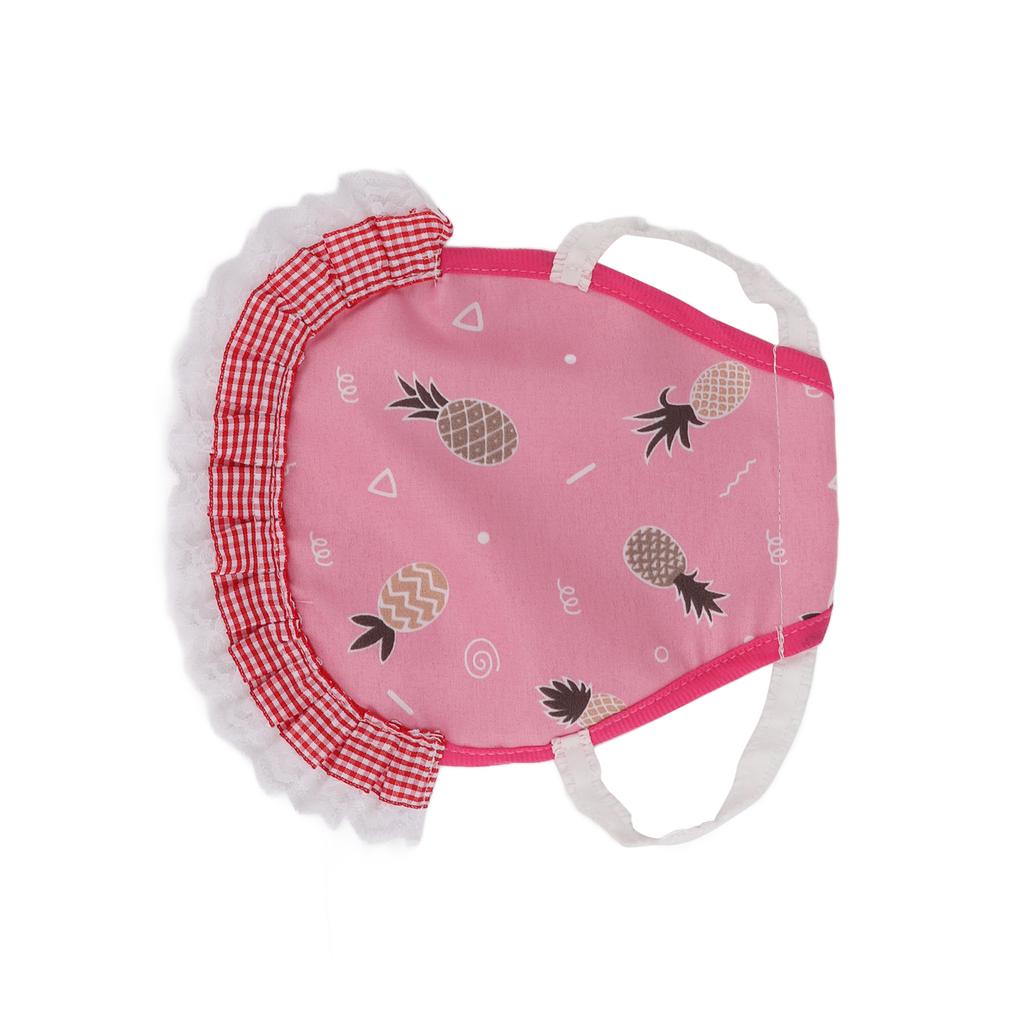 Hen Saddle Cute Protective Colorful Pet Chicken Apron with Elastic Straps for PoultryPink Pineapple