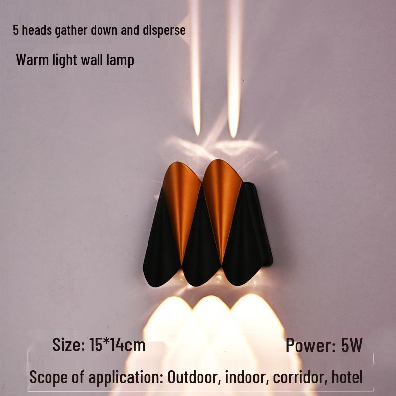 Airplane Series Outdoor Minimalist Wall Light for Villa, Courtyard, Balcony, Corridor, Aisle, or Stairway