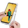 For ZTE Blade A35/A55 Case Clear Acrylic TPU Hybrid Phone Cover with Laser-printed Film