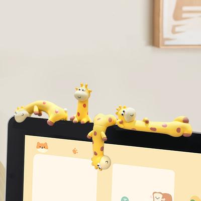 4Pcs Cute Dashboard Decorations Small Display Statues Funny Creative Figurine For Office Computers & Auto Center Console Screens