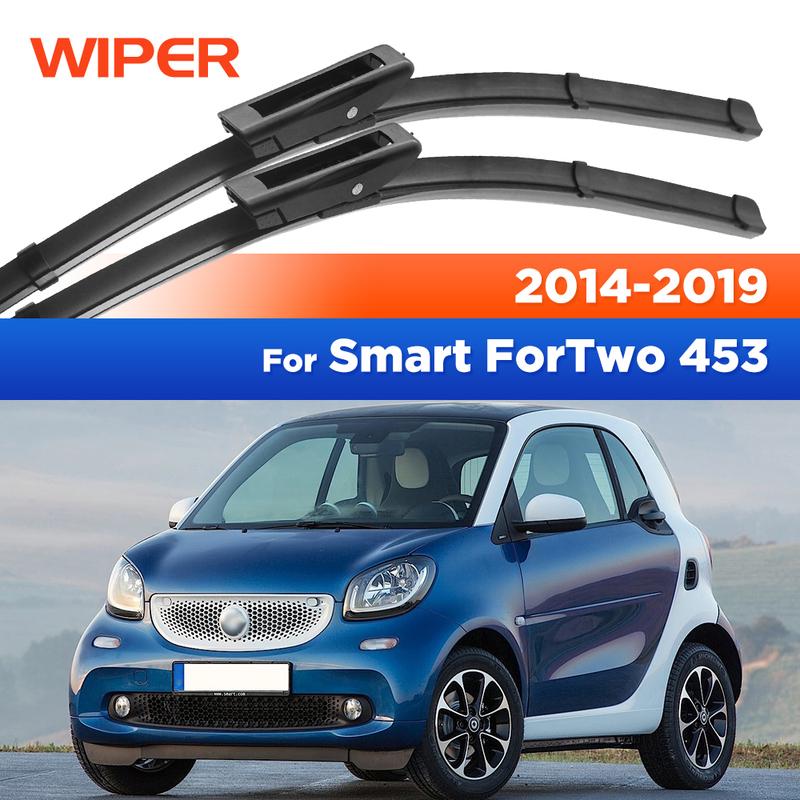 

Для Smart ForTwo 453 2014- Щетки стеклоочистителя LHD Передние щетки стеклоочистителя Лобовое стекло Окно Автомобильные щетки от дождя 20 +14 Smart ForTwo