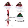 Adjustable Xmas Cat Santa Hat Cloth Puppy Christmas Hat Pet Dress Up Christmas Pet Hat  New Year