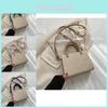 Stilvolle koreanische gewebte Handtasche für Damen in Schwarz Weiß Grün Khaki Trendige Herbstmode