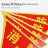 Bailike Fire Safety Warning Window Stickers (5 Pcs)