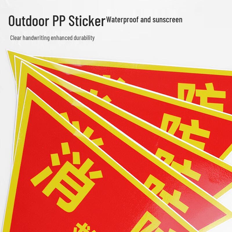 Bailike Fire Safety Warning Window Stickers (5 Pcs)