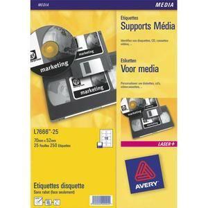 AVERY Boîte De 1625 Étiquettes Laser Blanc 38,1…