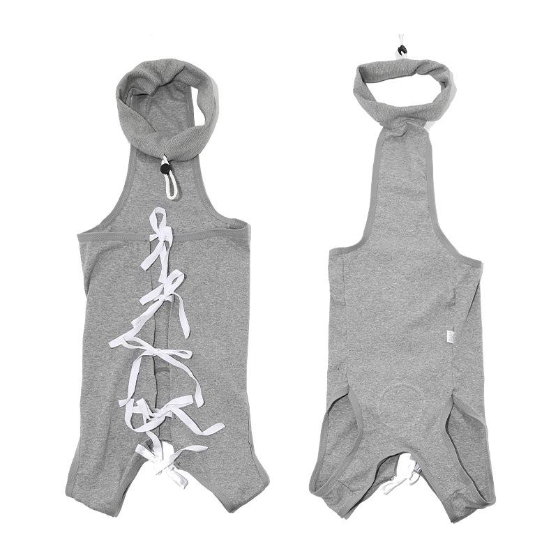 New Style Dog Sterilization Suit: Breathable, Anti-Licking, High-Elastic Recovery Suit with Simple Tie-Up Design