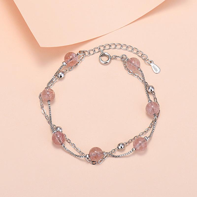 925 Silver Lucky Bead Charm Bracelet For Women Chain Round Bangles Fashion Luxury Quality Jewelry Christmas Accessories