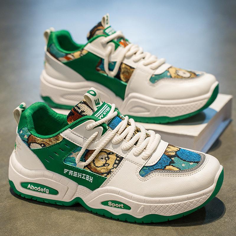 

Zapatos Spring Autumn New Men Luxury Casual Shoes 2025 Outdoor Breathable Mesh Sneakers Men Jogging Shoes Sneakers 39-44 44 зелёный