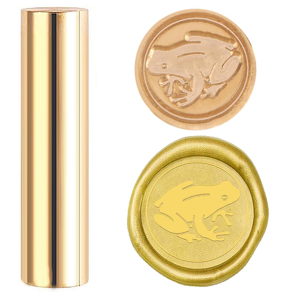 1pc Magic Book Wax Seal Mini Brass Column Stamp Little Elephant Frog Cat Pattern 15mm Sealing Wax Stamps Sealing Stamp