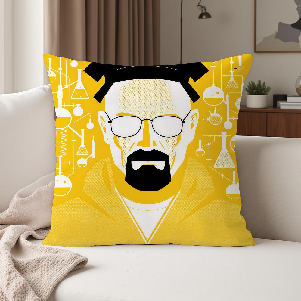 TV Series Breaking Bbad Self Adhesive Pillow Case Suitable For Bedrooms Living Rooms Cars Home Decoration