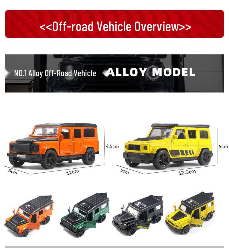 12cm Alloy Off-Road Car Model Toy with Claw Machine Feature - Opens Doors, Ideal Gift for Kids