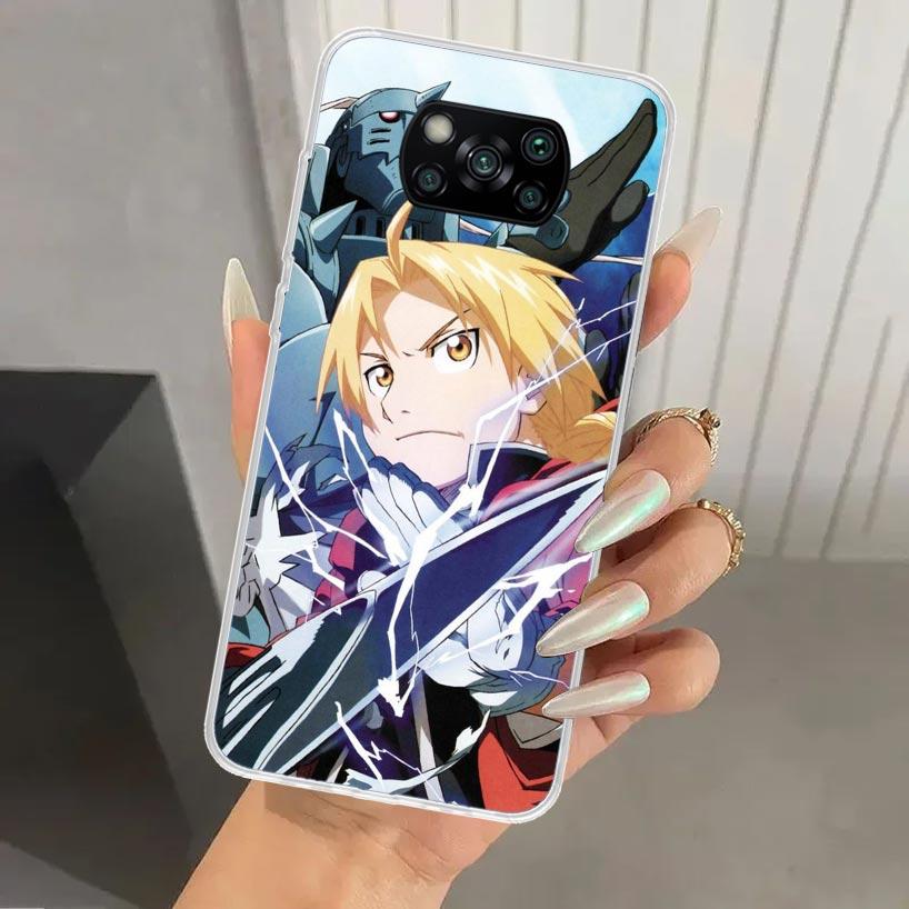 

Fullmetal Alchemist Anime Phone Case for Xiaomi Poco X5 X6 X7 Pro F7 Ultra M7 Redmi 15 15C 13 13C 12 12C 10 10A 10C 9 9A 9C 9T S Xiaomi Poco X5