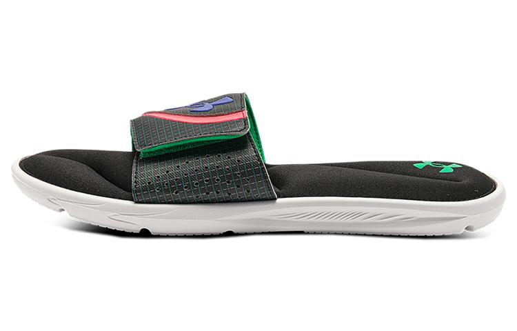 Шлепанцы Under Armour Ignite 6 с графическим ремешком Black Cerise 3024450-004 40