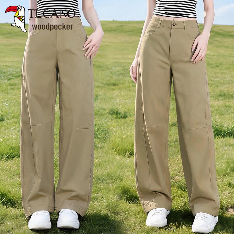 Women s High-Waisted Wide-Leg Cargo Pants M