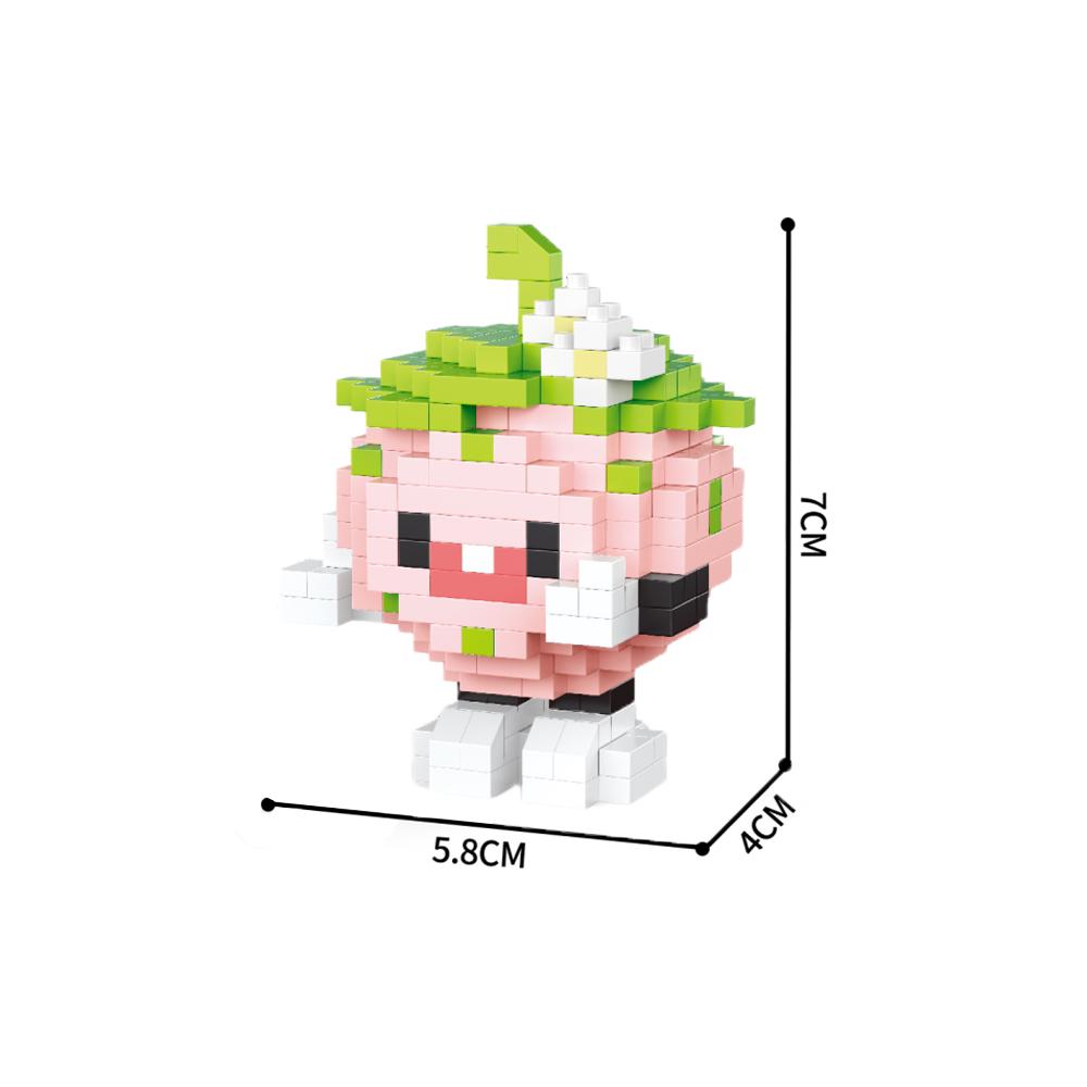 Fun Fruit 3D Micro Mini Building Block Toys, Cultivate Logical Thinking, Eco Friendly ABS Material, Children's Birthday Gifts