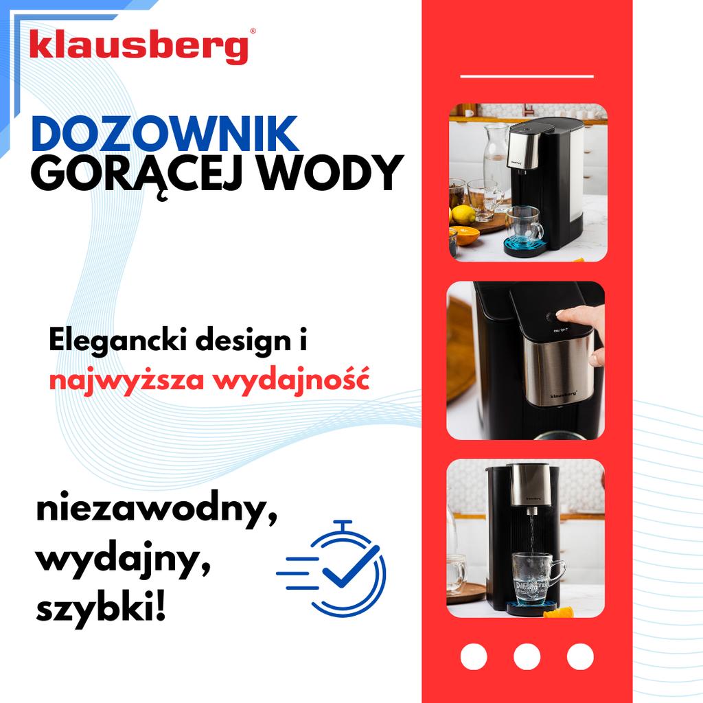 Dozownik dystrybutor podgrzewacz do gorącej wody 2.5L KLAUSBERG KB-7877