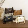 Fashionable Niche Square Bag with A Soft and Casual Feel, An Underarm Bag with A Chain Strap, A Crossbody Bag