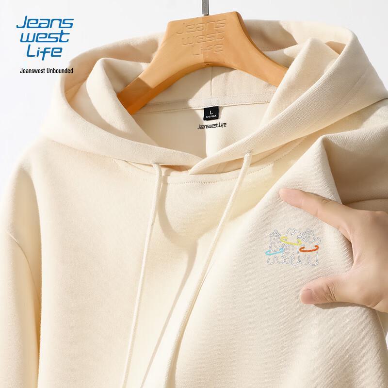 

JEANSWEST LIFE Унисекс Толстовка с капюшоном из плотного материала с принтом медведя 4XL