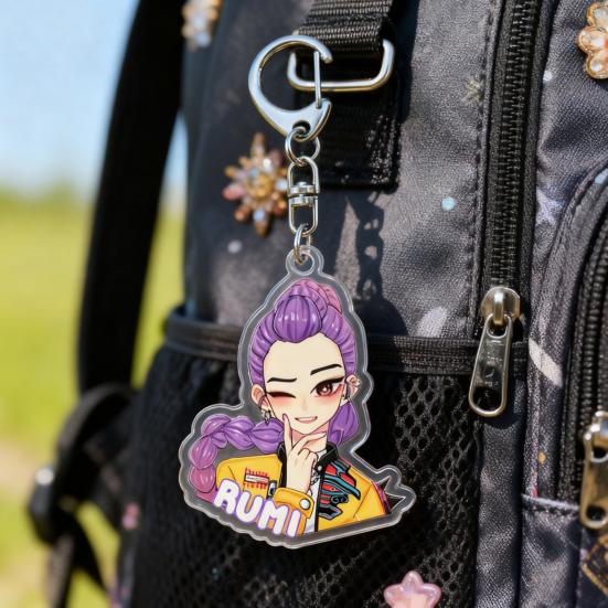 Yousheng Hexenjäger Schlüsselanhänger Reichhaltige Charaktermodellierung Leichter Tragbarer Schlüsselanhänger Lebendige Farbe Anime Mädchen Anhänger Schlüsselhalter