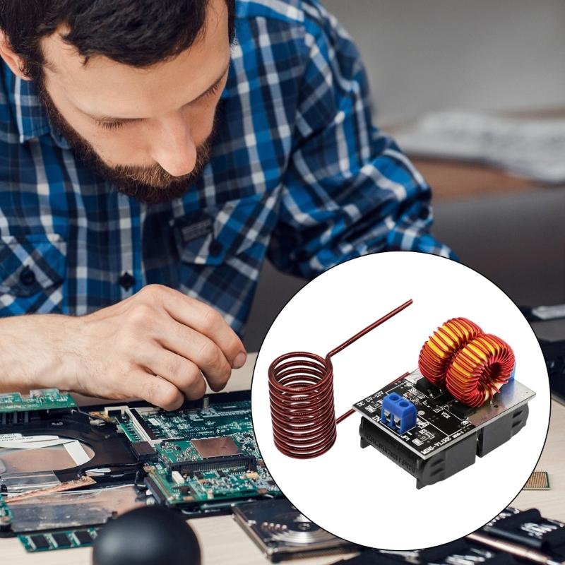 120W 5-12V ZVS Low Electricity Induction Heating Power Supply Module with Coil Power Supply Heating Power Supply Module