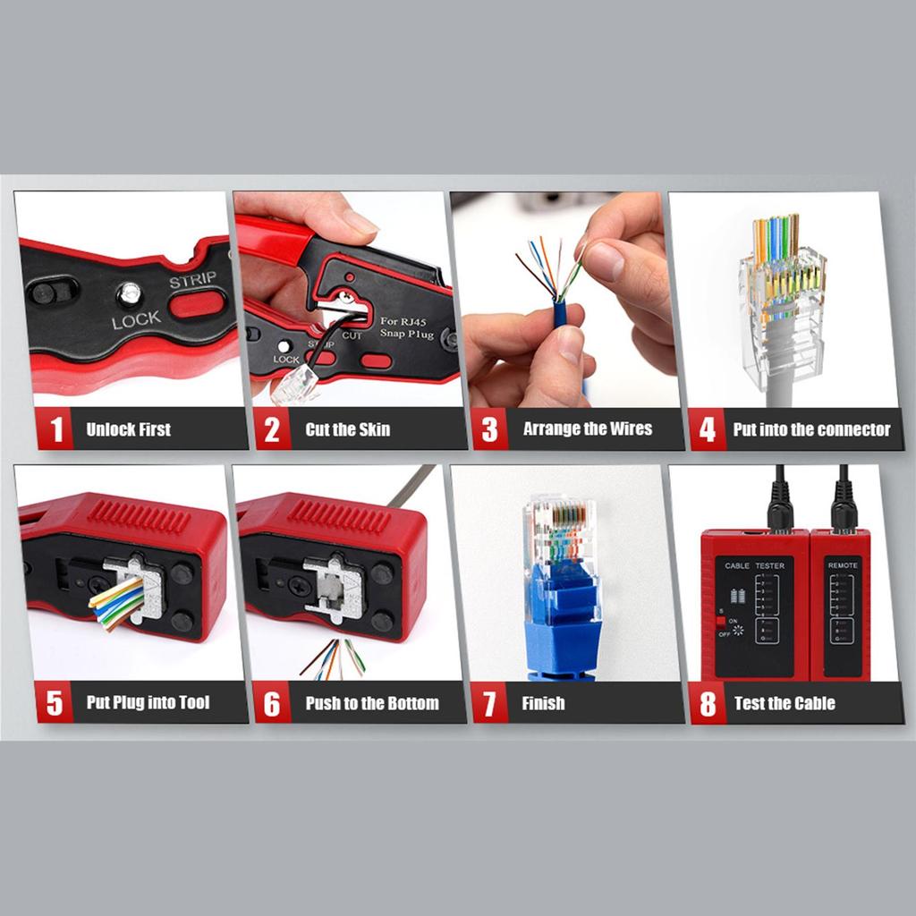 Electrical Crimping Tool Industrial Heavy Duty Wire Stripper Crimper Tool For Electrician For Hobbyists Beginners Professionals