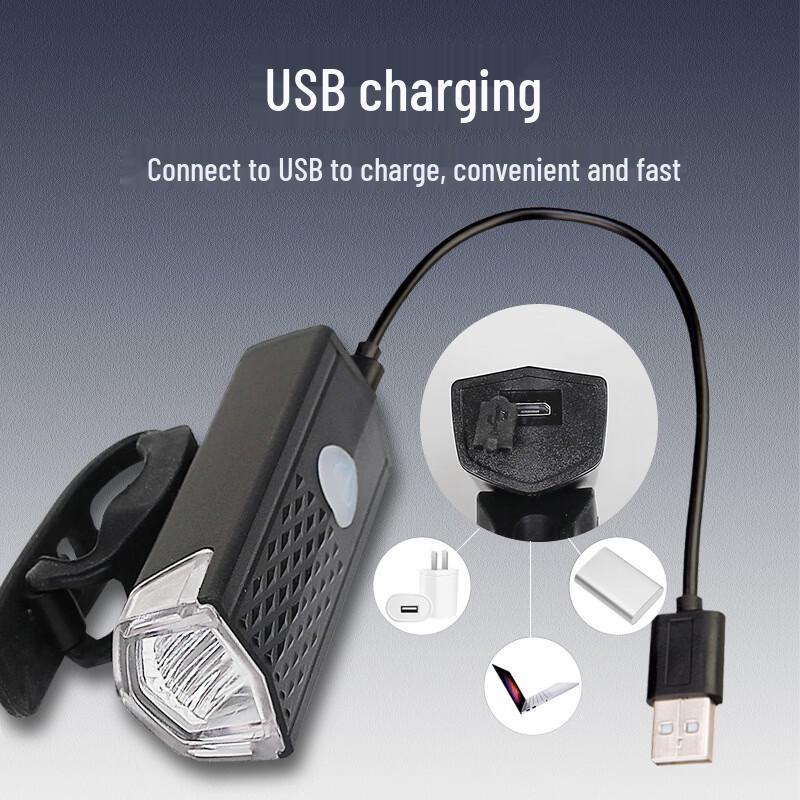 Rechargeable Bicycle Front and Tail Light Set