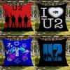Rock Band U-U2 Kuddfodral Hem & Bil Dubbelscen Kuddfodral: Vändbar för premiumkomfort
