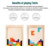Kids' Wooden Tetris Shape Matching Puzzle Blocks for Early Learning