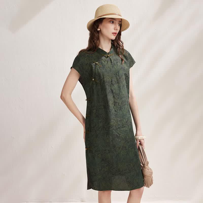 Zhao Jun New Chinese Style Mulberry Silk Printed Dress