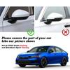 2pcs Carbon Fiber Pattern Rearview Side Mirror Cover Cap Cover Protector Molding Trims Decoration For Honda Civic 11th Gen 2022